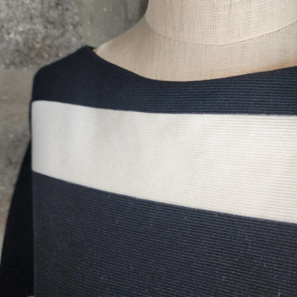 RALPH LAUREN sz XL black white horizontal stripe short sleeve top shirt - Picture 5 of 7